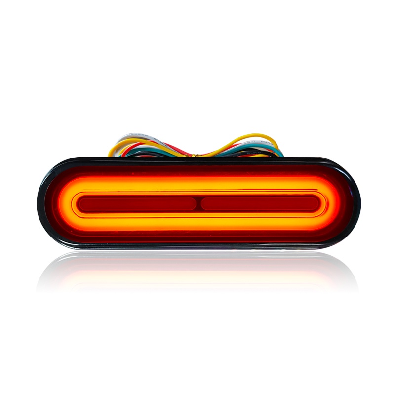 BlyilyB 12-80V Dual Color Motorcycle Scooter Amber Color For Turn Signals and Red Color For Tail Light Brake Stop Light Lamp