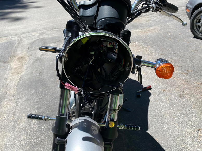 BlyilyB Motorcycle Blinkers Indicator Turn Signal Amber Flowing Sequential Universal Lamp 6