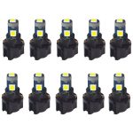 BlyilyB T5 37 74 LED Bulb With Twist Lock Socket PC74 PC37 Dashboard Instrument Panel Gauge Cluster Light